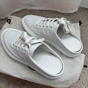 Hermes Women's White Slip-On Keep Sneakers